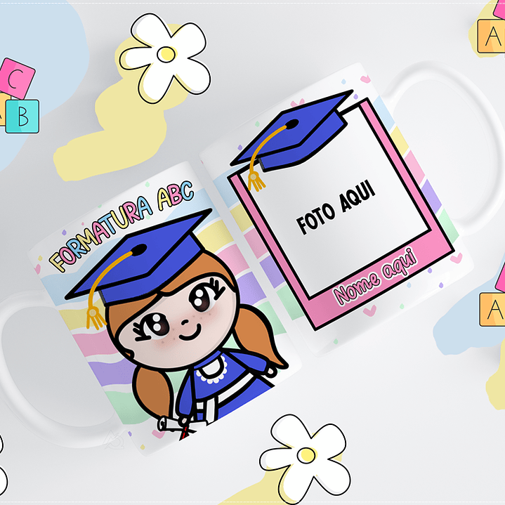 11 Artes para Caneca ABC Formatura Infantil Arquivos em Png 3