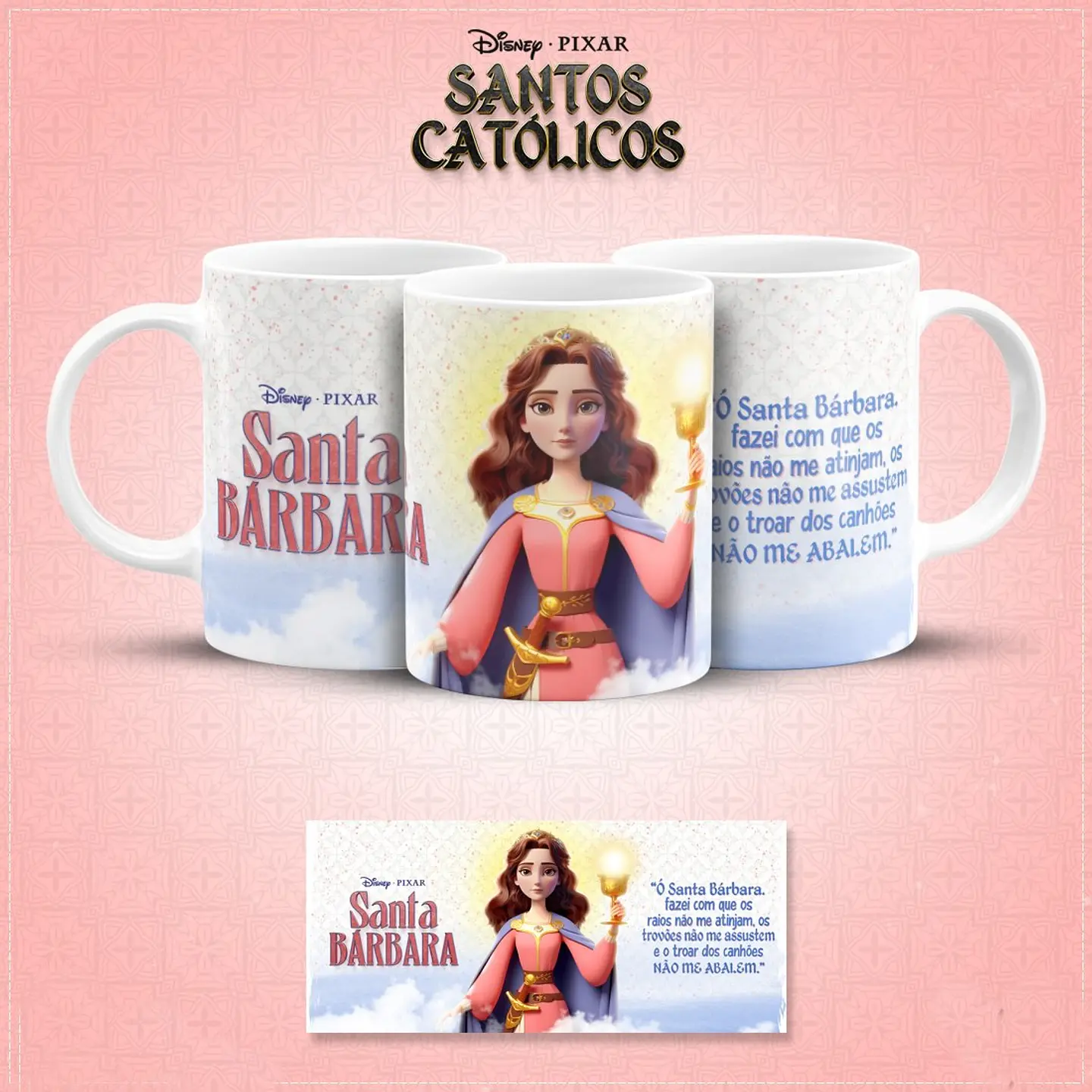 20 Artes para Caneca Santinhos Católicos Pixar em Jpg 2