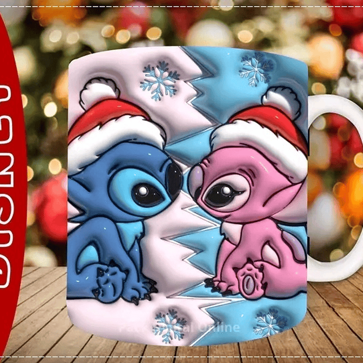 30 Artes para Caneca Natal 3d em Jpg 5