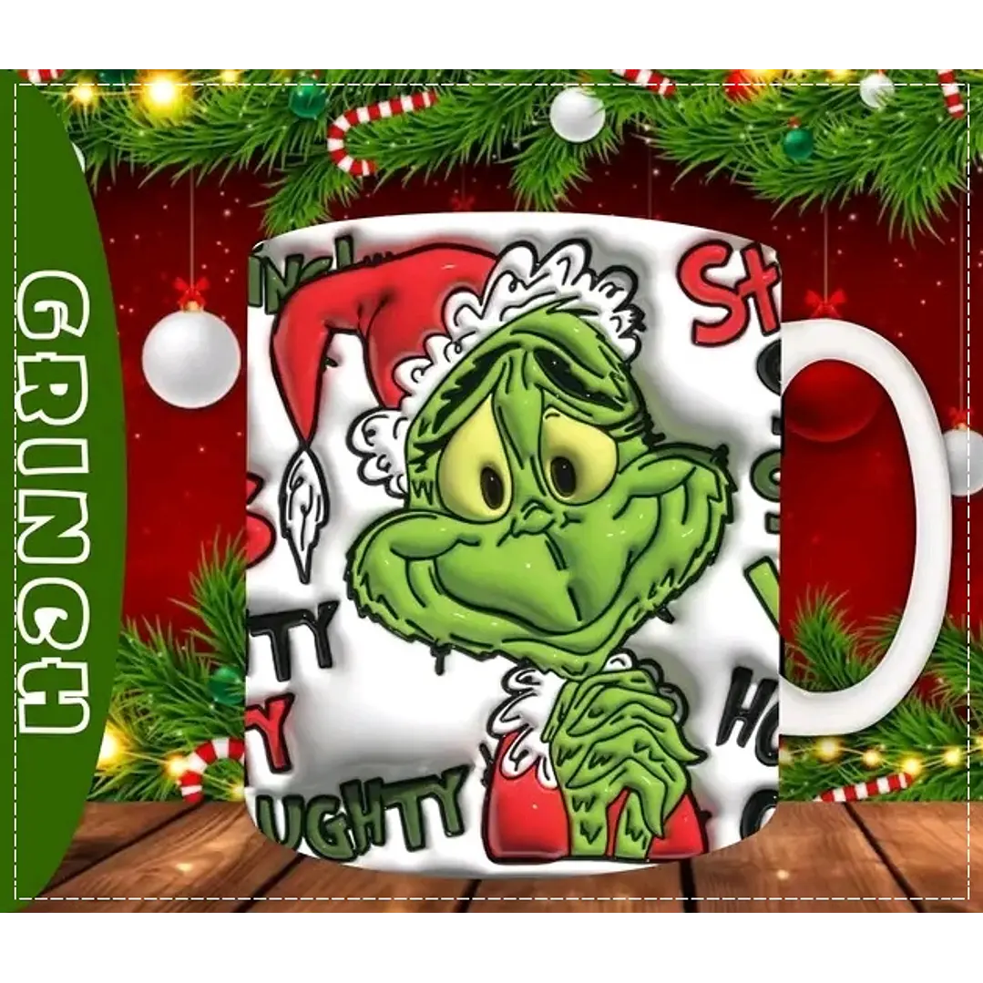 30 Artes para Caneca Natal 3d em Jpg 8