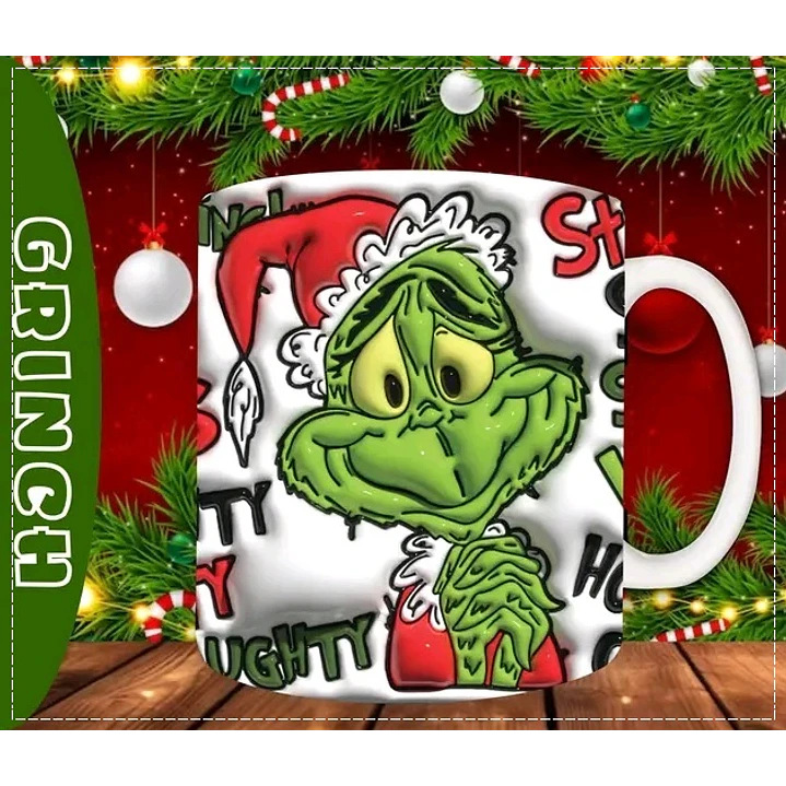 30 Artes para Caneca Natal 3d em Jpg 8