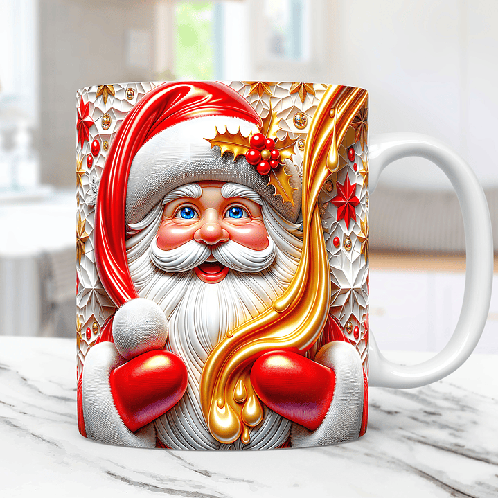 30 Artes para Caneca Natal 3d 2.0 Arquivos Png 8