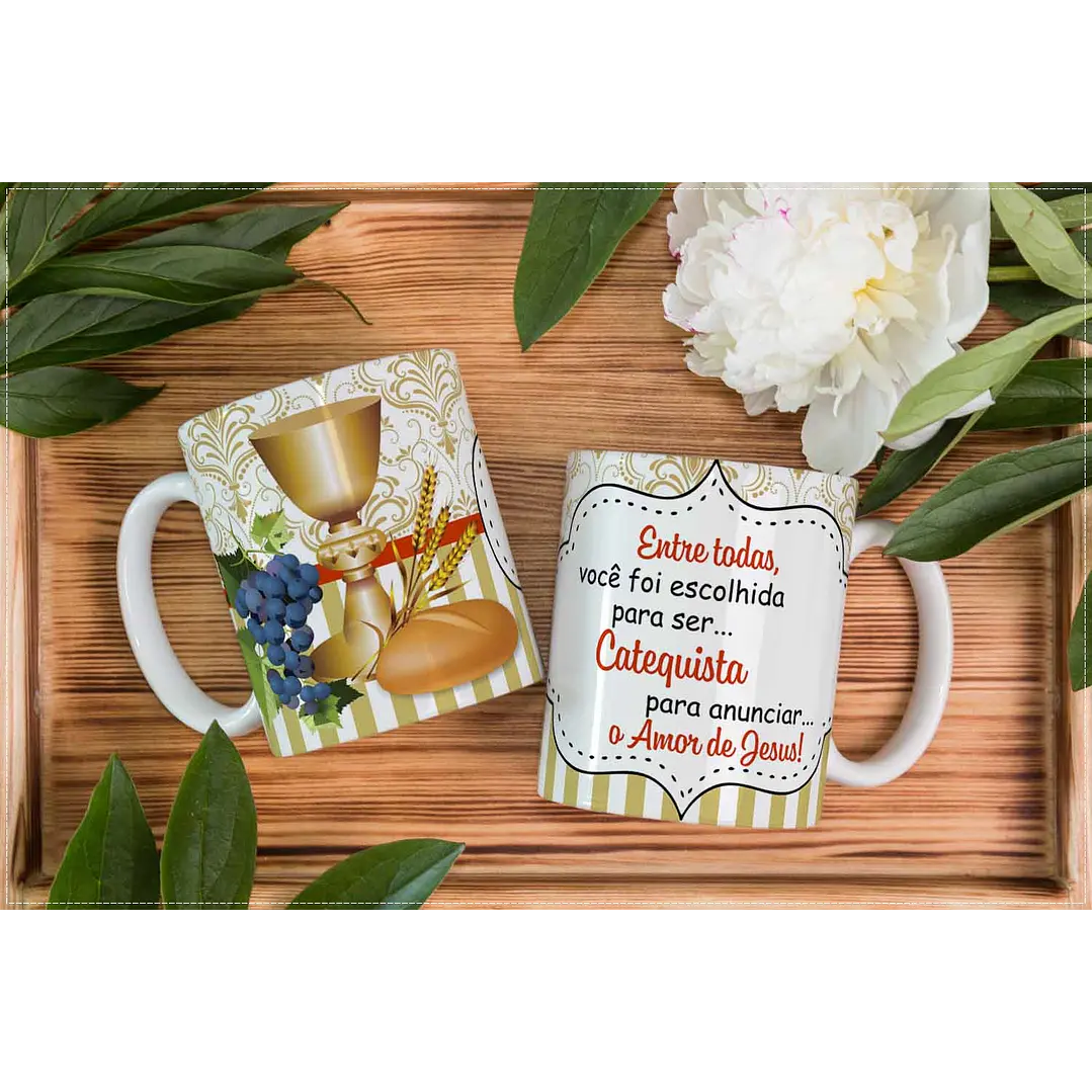 2 Artes Caneca Eucaristia Arquivo em CorelDraw  2