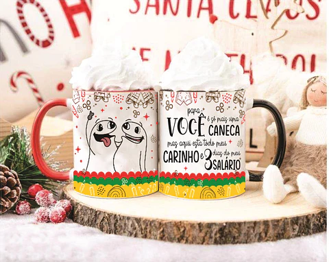 10 Artes Caneca e Camisa Flork Pix Natal Arquivo em CorelDraw