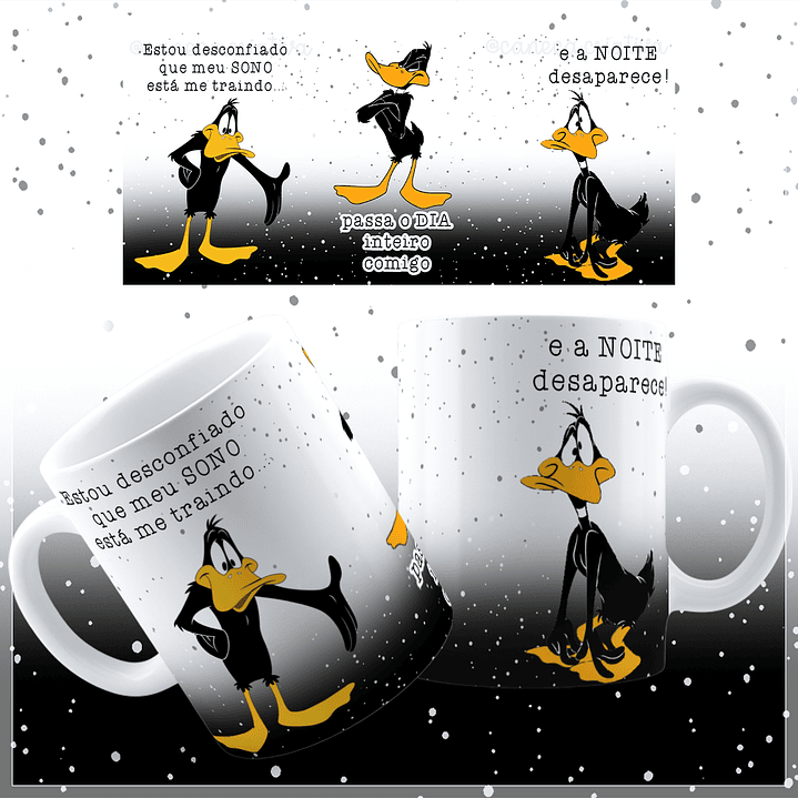 8 Artes para Caneca Patolino Animado Arquivos Jpg  3