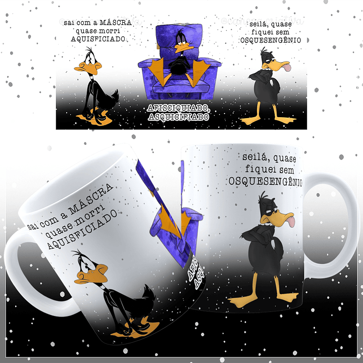 8 Artes para Caneca Patolino Animado Arquivos Jpg  5