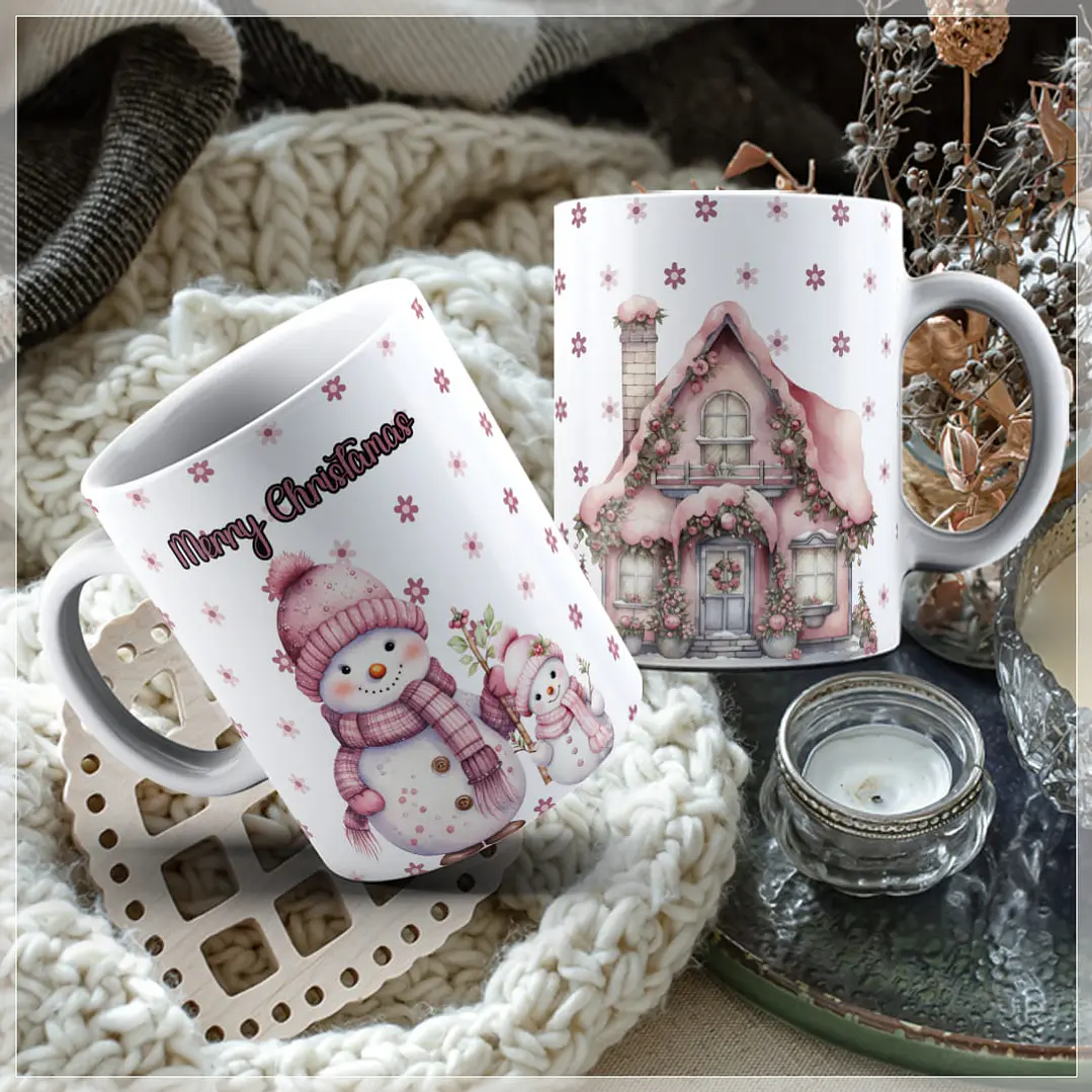 11 Artes para Caneca Natal Arquivos em CorelDraw 7