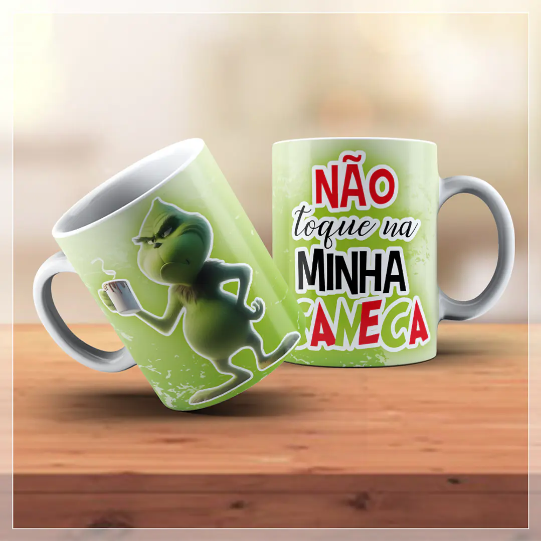 18 Artes para Caneca Natal Grinch Arquivo em Jpg   6