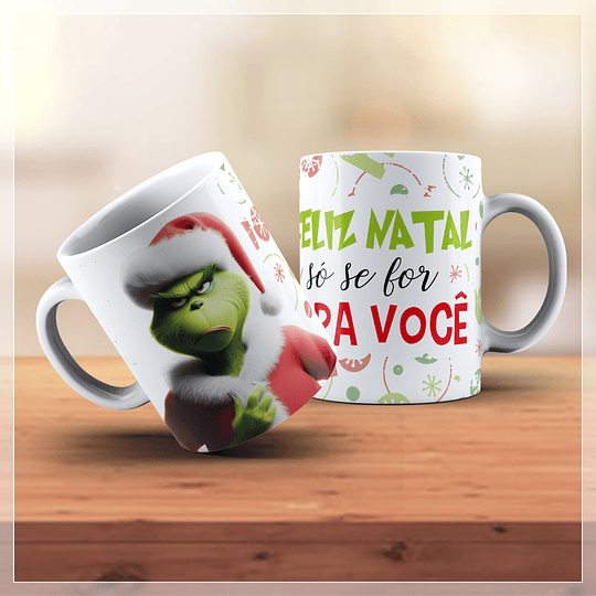 18 Artes para Caneca Natal Grinch Arquivo em Jpg  