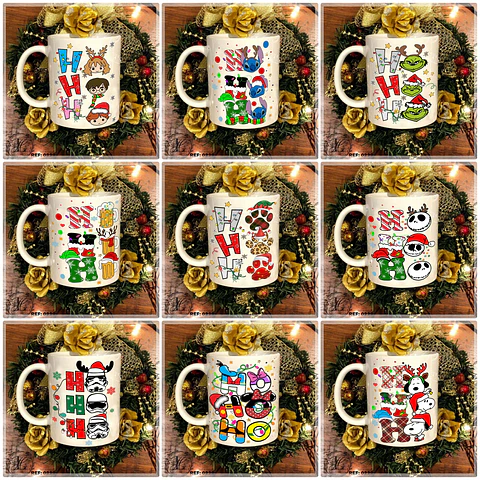 20 Artes para Caneca e Camisa Natal Arquivo em Jpg