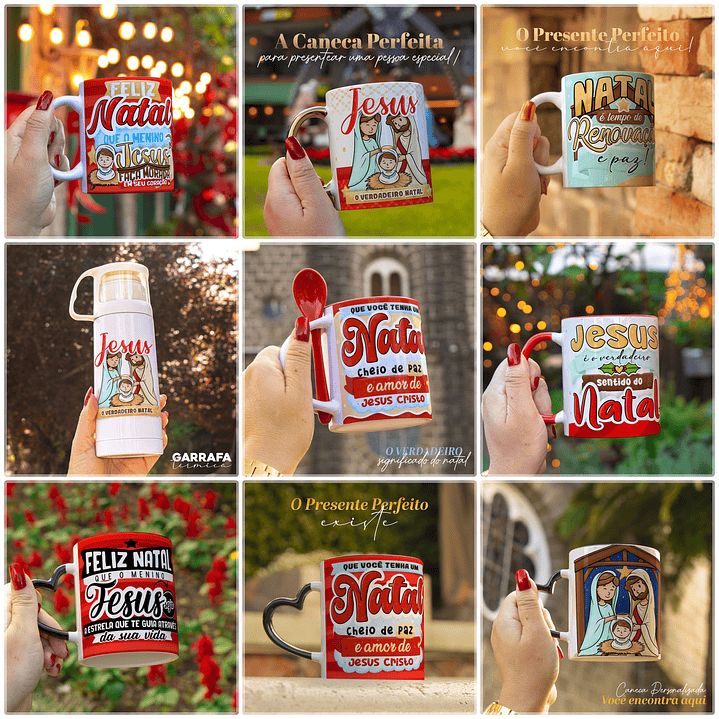 30 Artes para Caneca Natal de Jesus Arquivo em Jpg 1