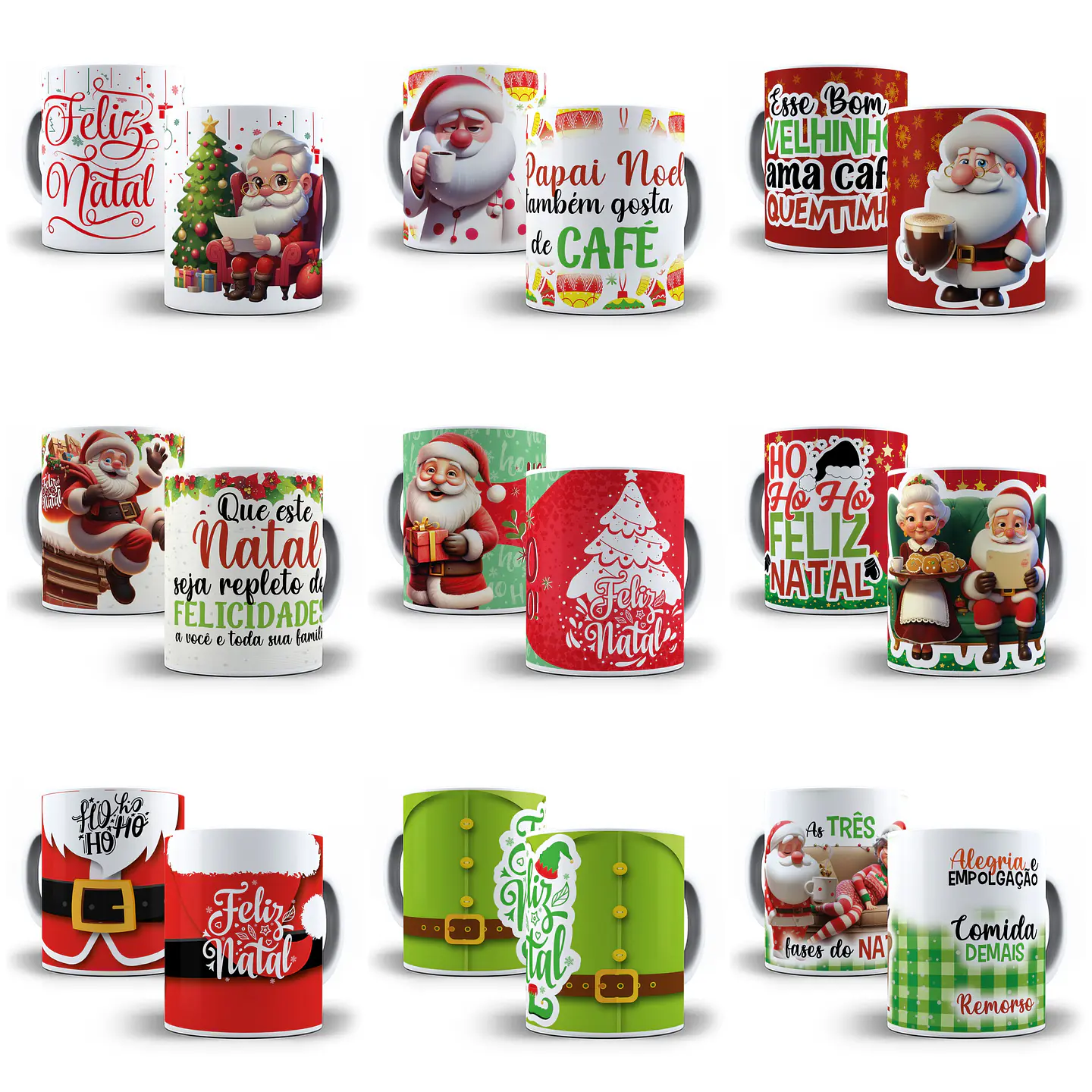41 Artes para Caneca Natalina Natal Arquivo em Jpg  2