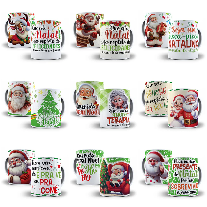 41 Artes para Caneca Natalina Natal Arquivo em Jpg  4