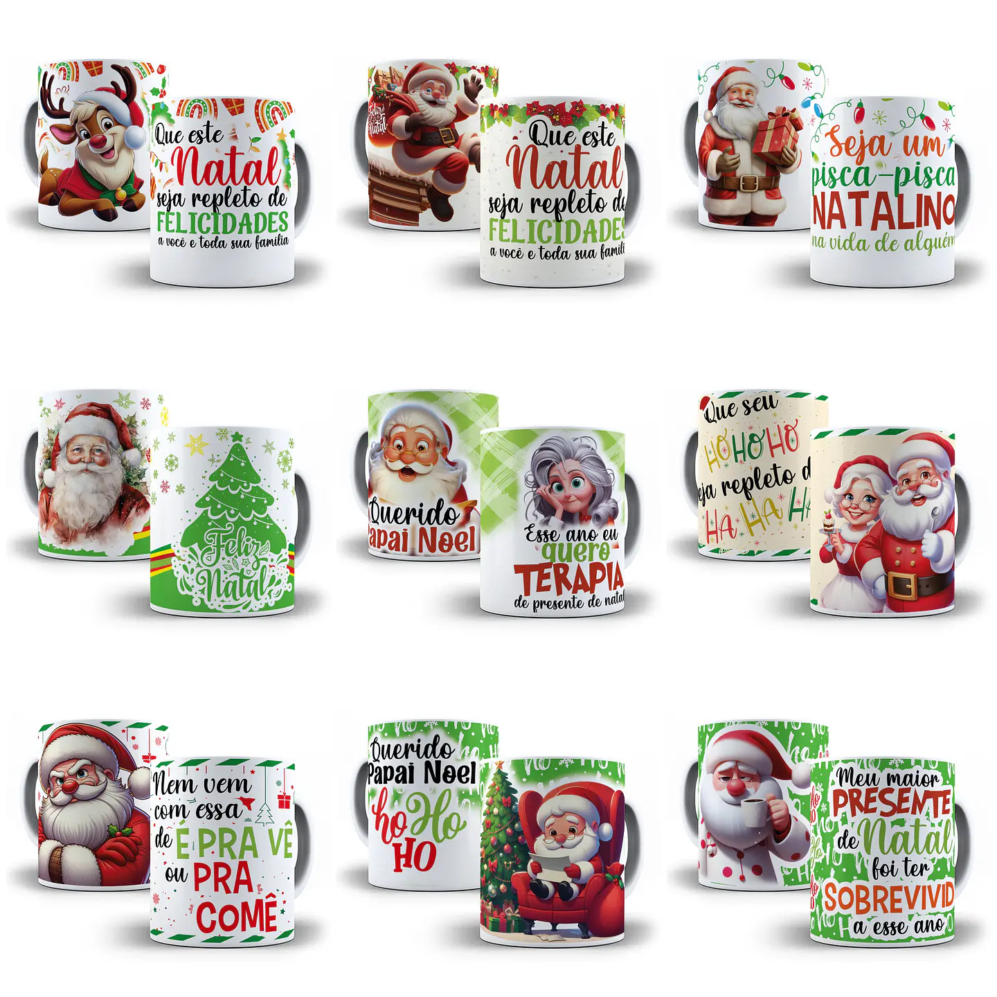 41 Artes para Caneca Natalina Natal Arquivo em Jpg  4