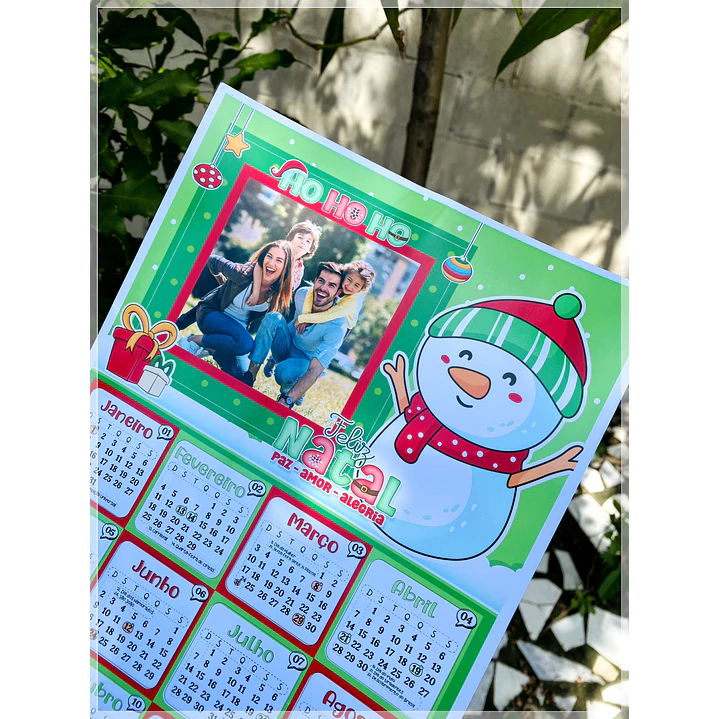 Arquivo Calendário Natal 2024 em Png 1
