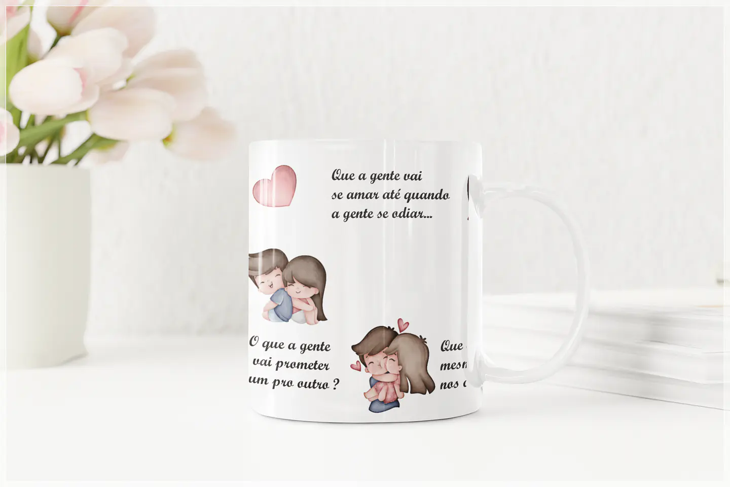 6 Artes para Caneca Oque a Gente vai Prometer um para o Outro Personagens Arquivo em Jpg  3