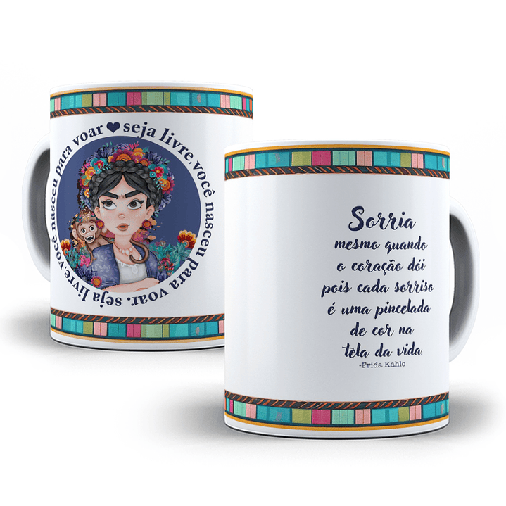 7 Artes para Caneca Frida Kalo Arquivo em Jpg  3