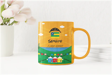 9 Artes para Caneca Estados do Nordeste Arquivo em CorelDraw