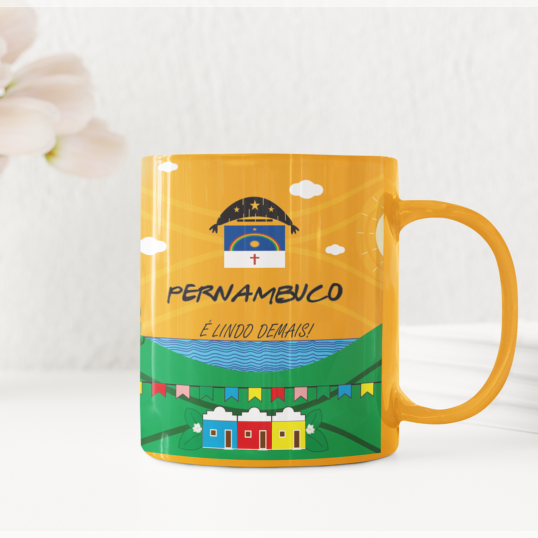 9 Artes para Caneca Estados do Nordeste Arquivo em CorelDraw 4