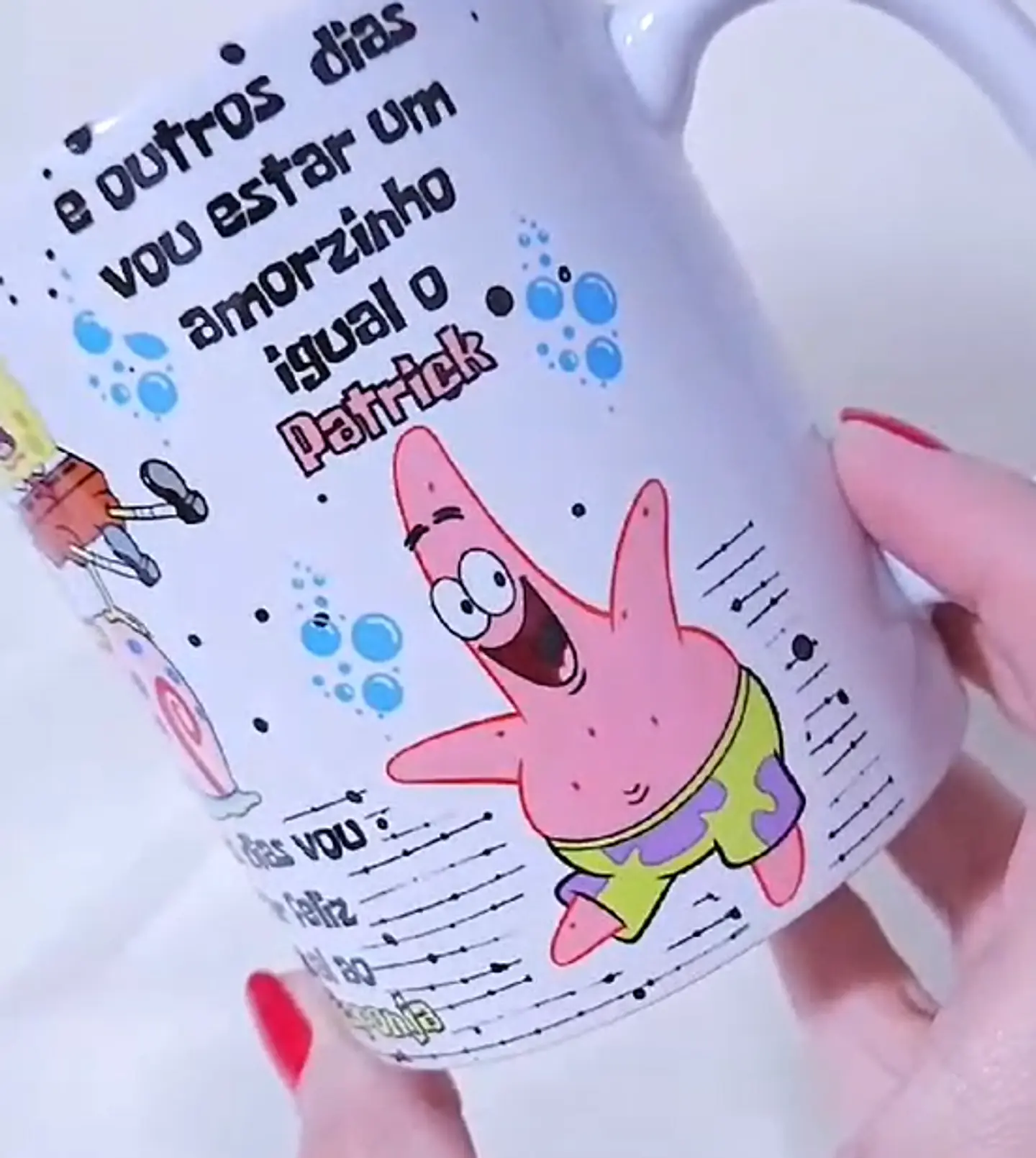 Arte Caneca Pra Viver comigo você tem que entender Bob Esponja Arquivo em Jpg 4