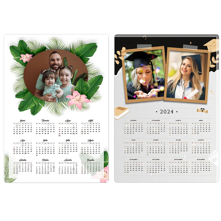 24 Artes para Calendários 2024 em Png 3