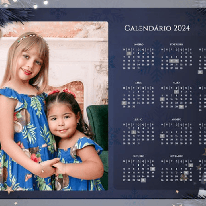 24 Artes para Calendários 2024 em Png 6