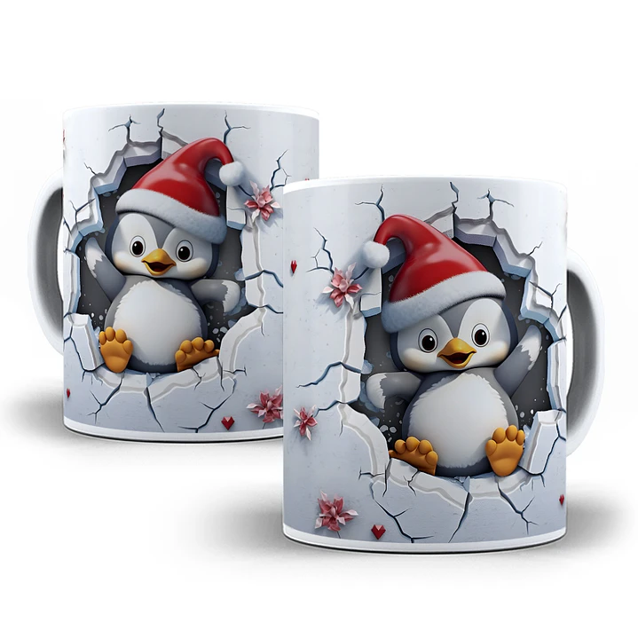 25 Artes para Caneca Animais Natalinos 3D Arquivo em Jpg 5