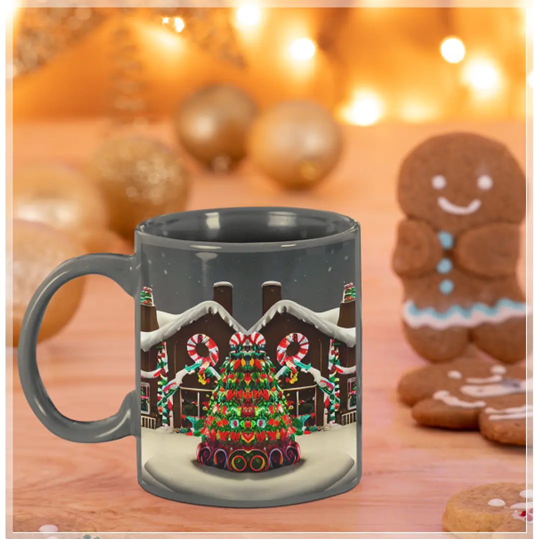 3 Artes Caneca Casa Natal Gengibre em Jpg  Sublimação Baixar Grátis 1