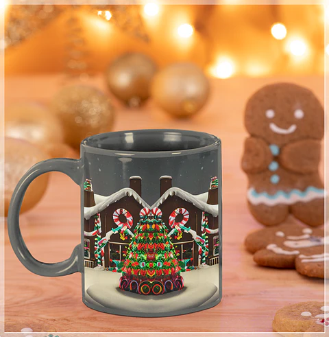 3 Artes Caneca Casa Natal Gengibre em Jpg  Sublimação Baixar Grátis