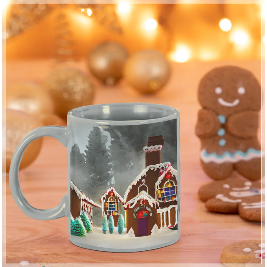 3 Artes Caneca Casa Natal Gengibre em Jpg  Sublimação Baixar Grátis 3