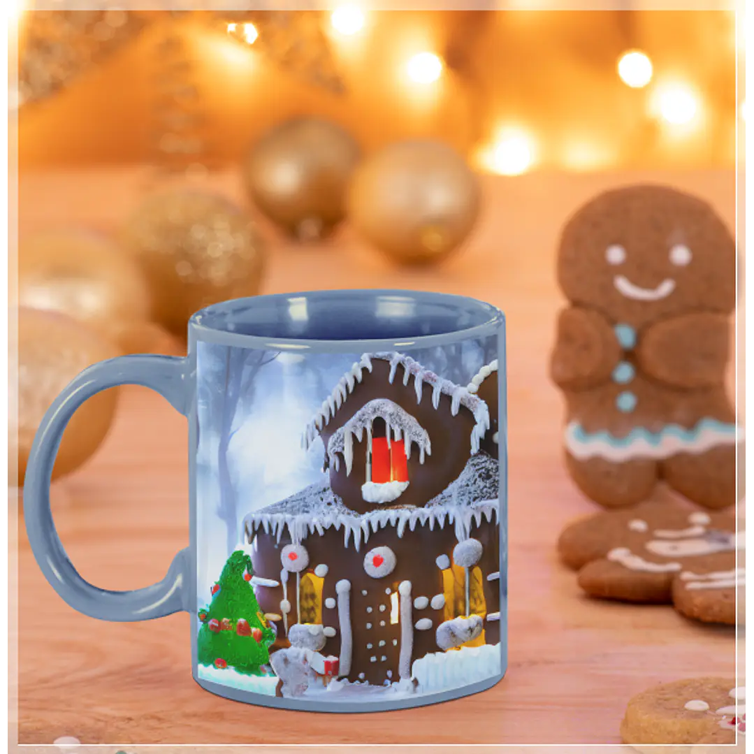 3 Artes Caneca Casa Natal Gengibre em Jpg  Sublimação Baixar Grátis 4