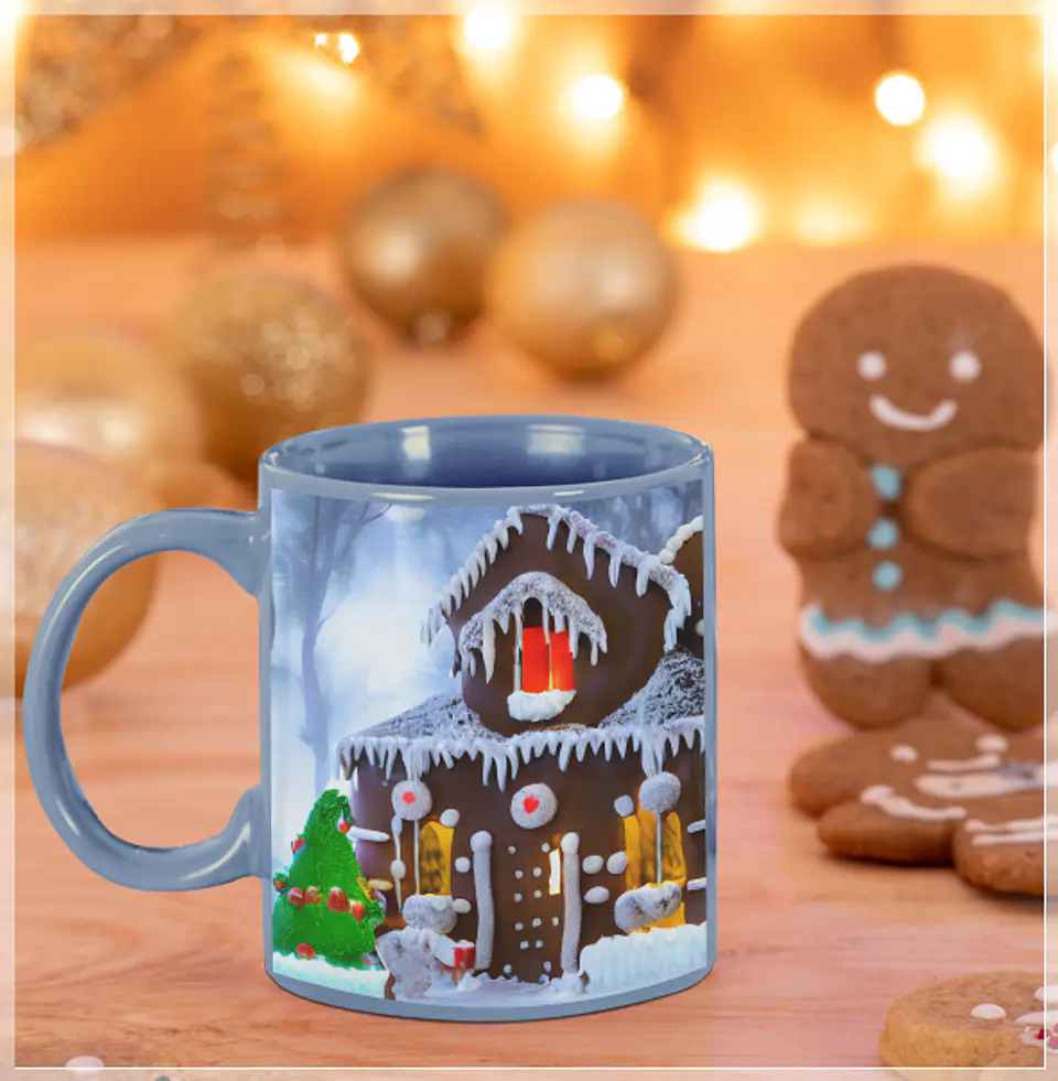 3 Artes Caneca Casa Natal Gengibre em Jpg  Sublimação Baixar Grátis 4