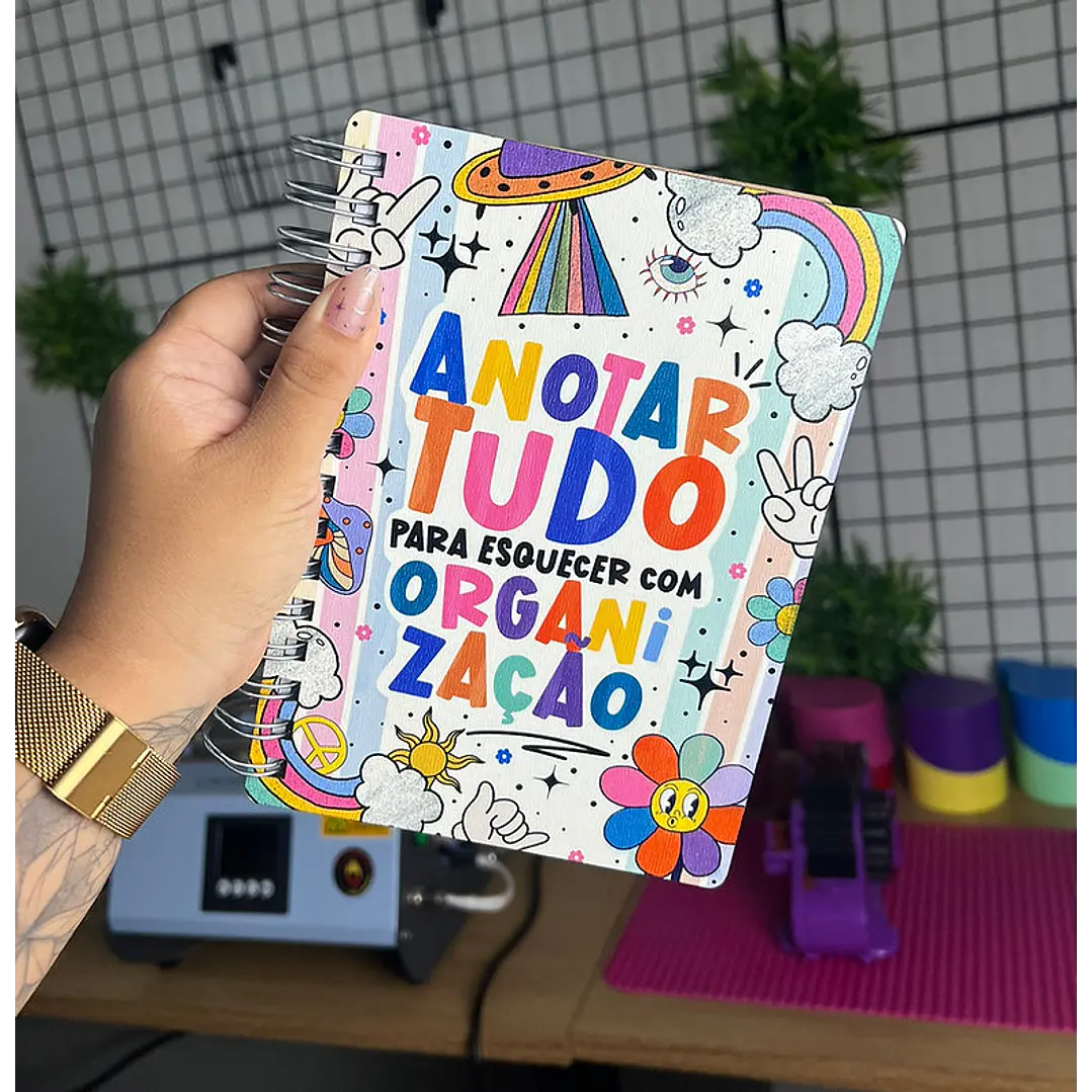 Arquivo Capa para Agenda Vibes Sublimação Baixar Grátis 1
