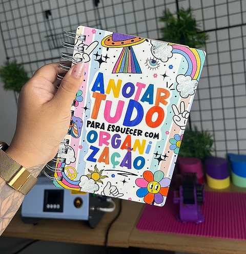 Arquivo Capa para Agenda Vibes Sublimação Baixar Grátis