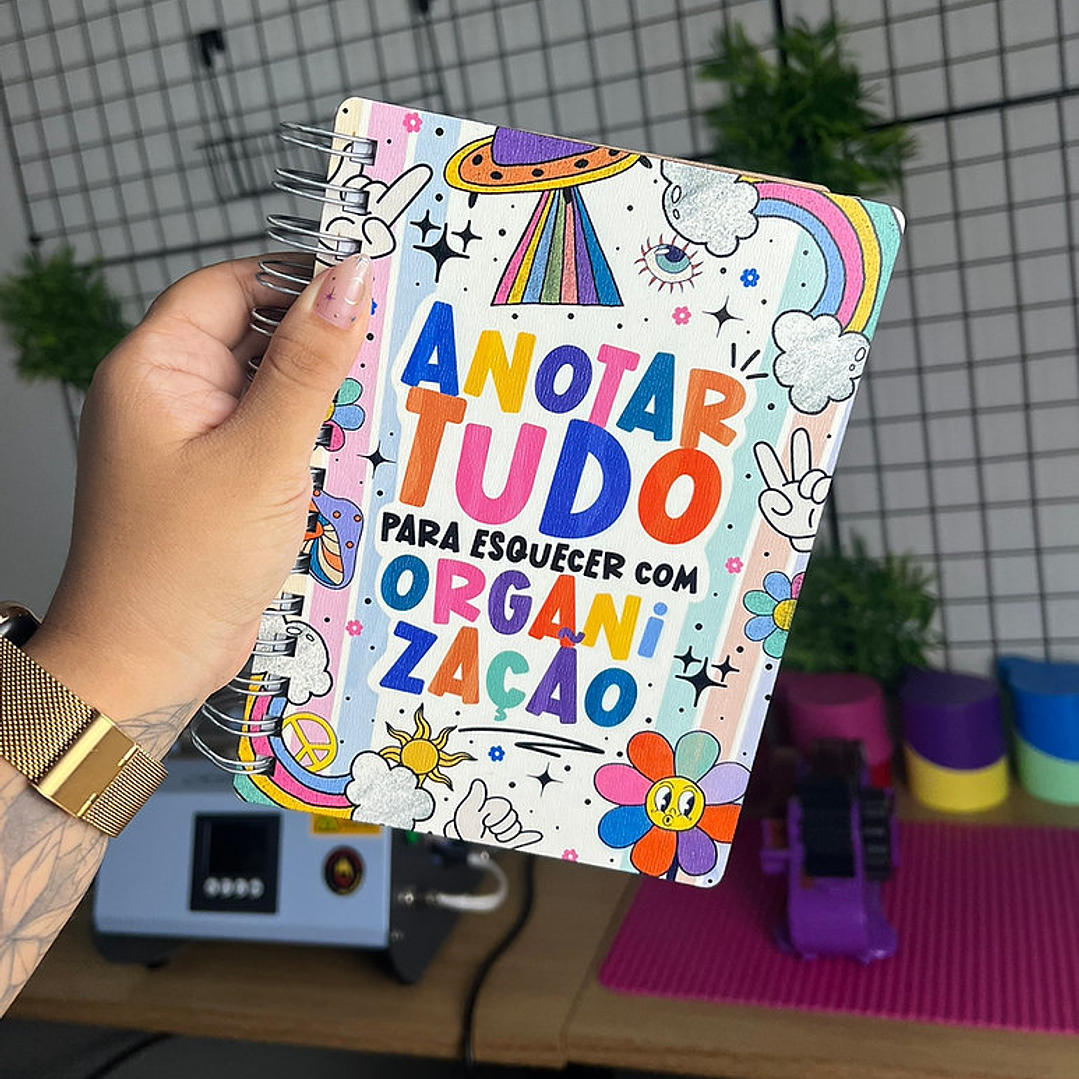 Arquivo Capa para Agenda Vibes Sublimação Baixar Grátis 1