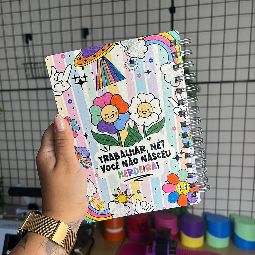 Arquivo Capa para Agenda Vibes Sublimação Baixar Grátis 3