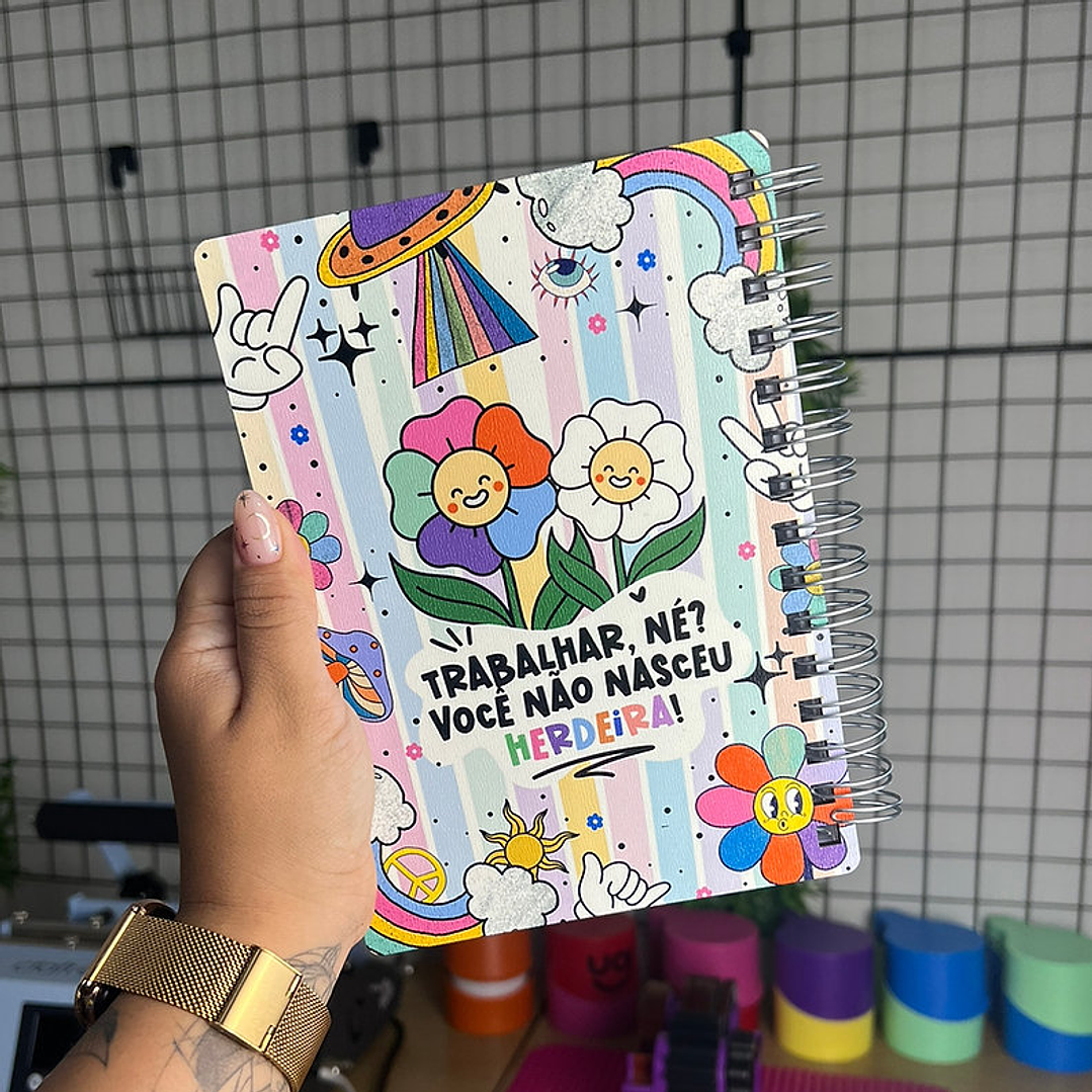 Arquivo Capa para Agenda Vibes Sublimação Baixar Grátis 3