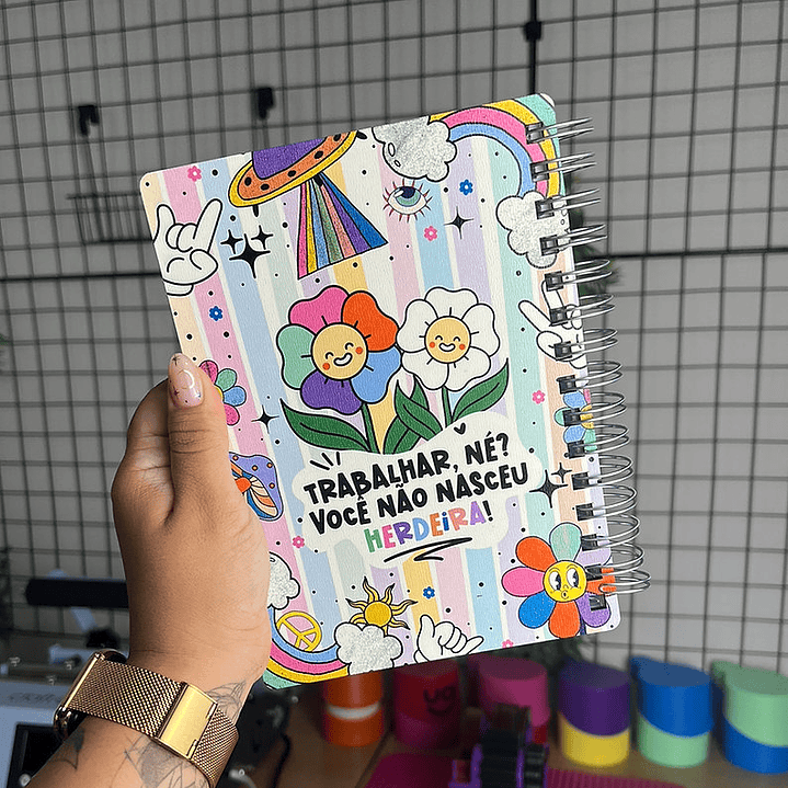 Arquivo Capa para Agenda Vibes Sublimação Baixar Grátis 3