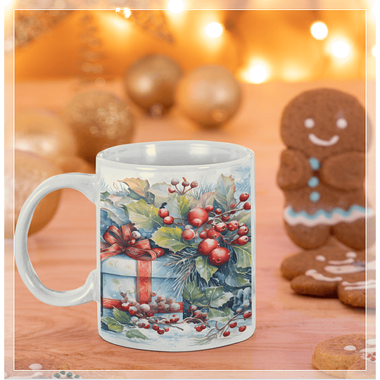 8 Artes para Caneca de Natal Diversos Arquivo em Jpg 