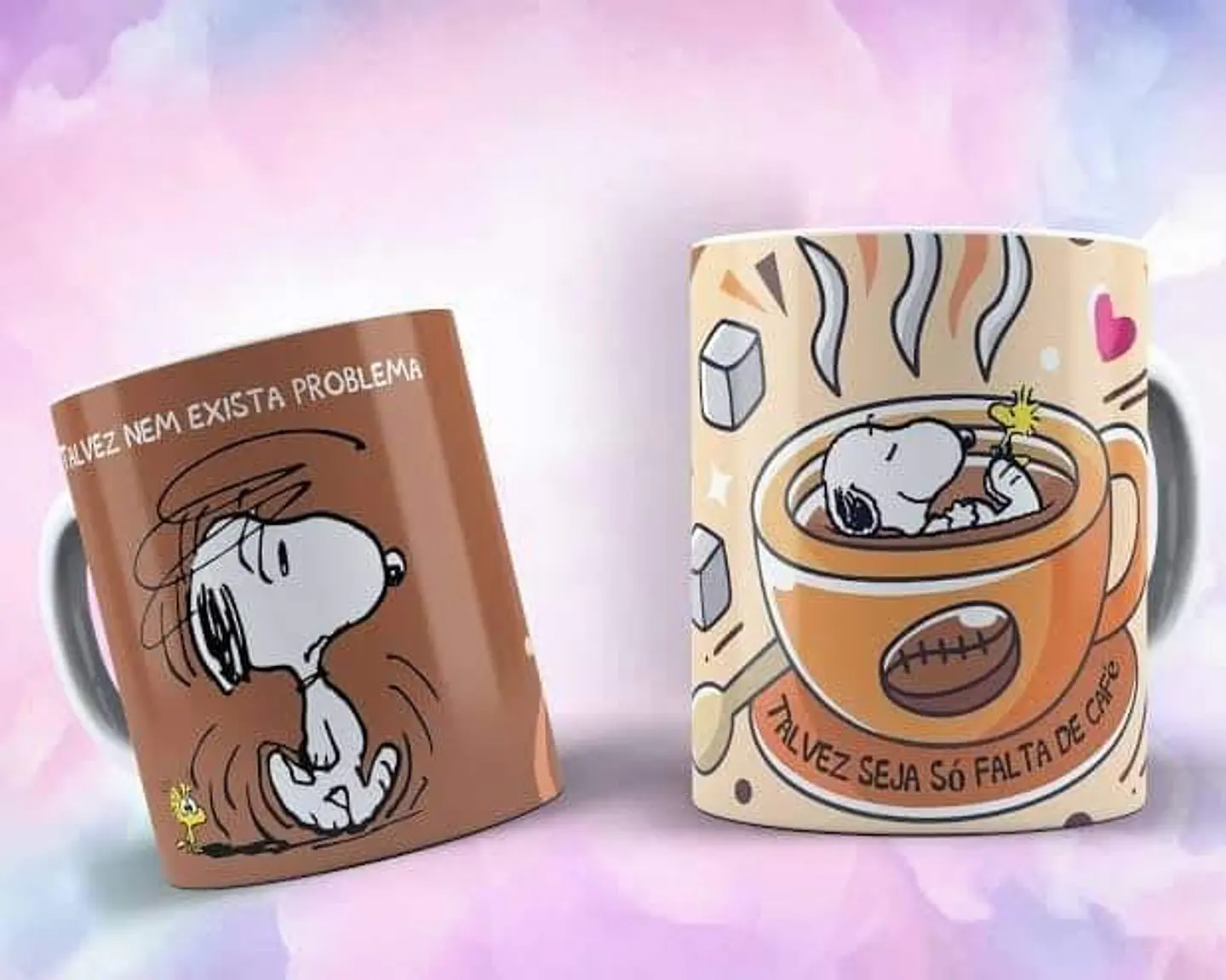 9 Artes para Caneca Snoop e Charlie Brow Arquivo em CorelDraw  2