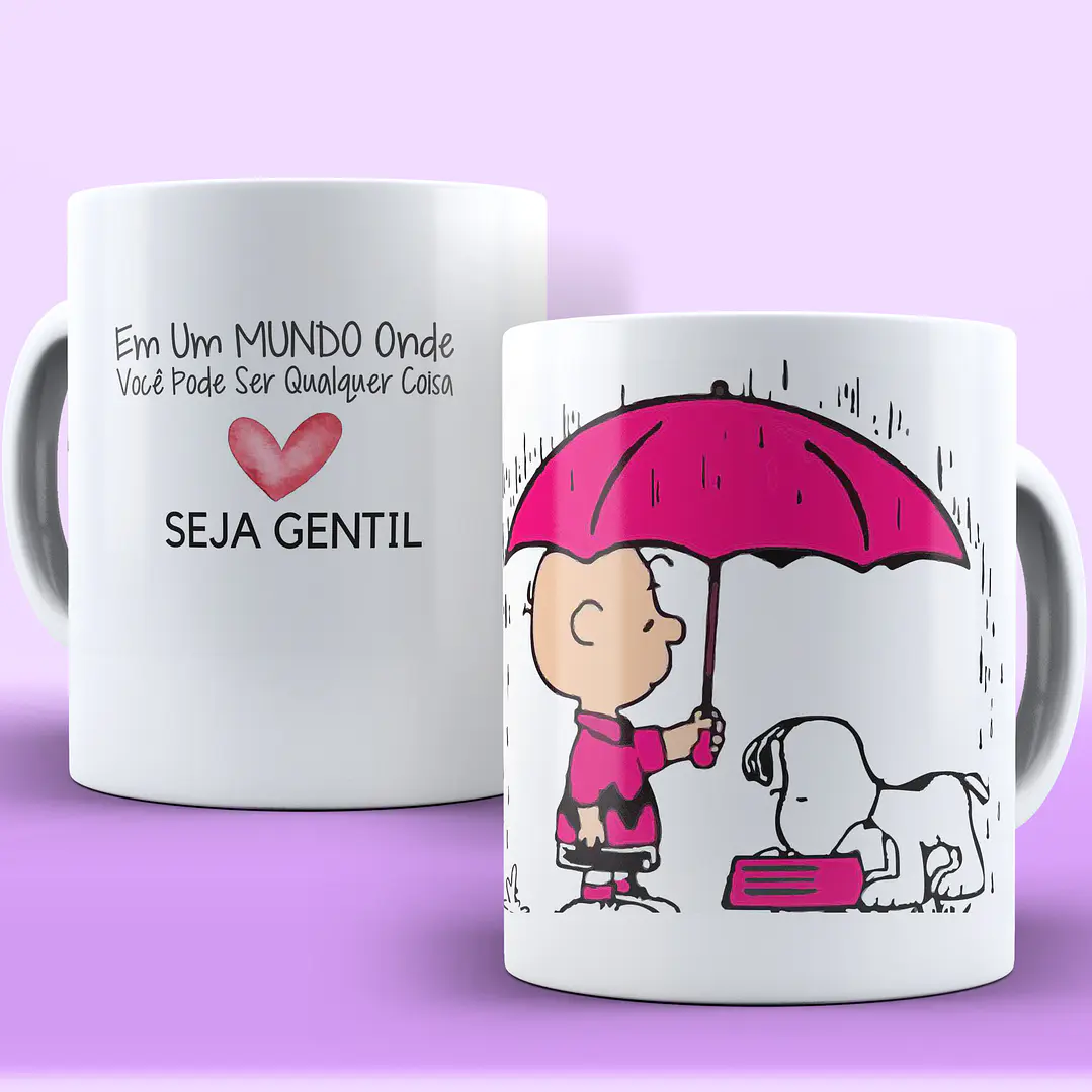 9 Artes para Caneca Snoop e Charlie Brow Arquivo em CorelDraw  1
