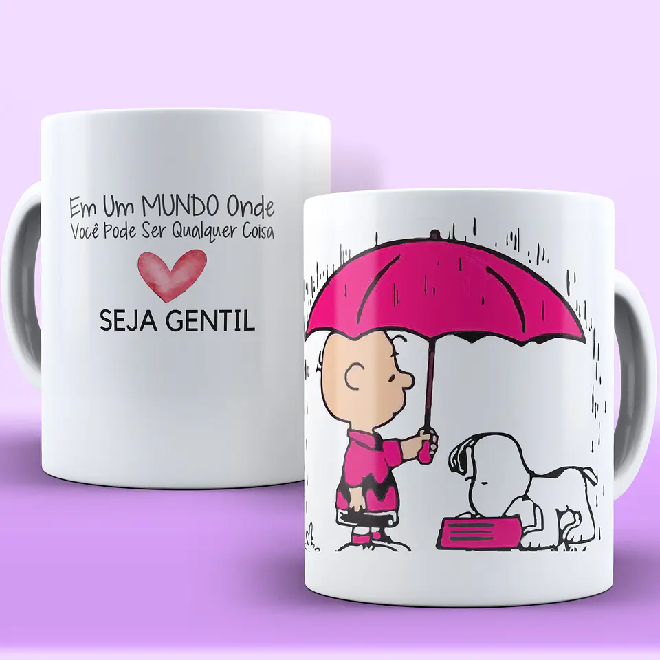 9 Artes para Caneca Snoop e Charlie Brow Arquivo em CorelDraw  1