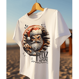 10 Artes para Camisa de Papai Noel de Terror Arquivo em CorelDraw