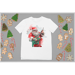 10 Artes para Camisa de Papai Noel do Rock Arquivo em CorelDraw