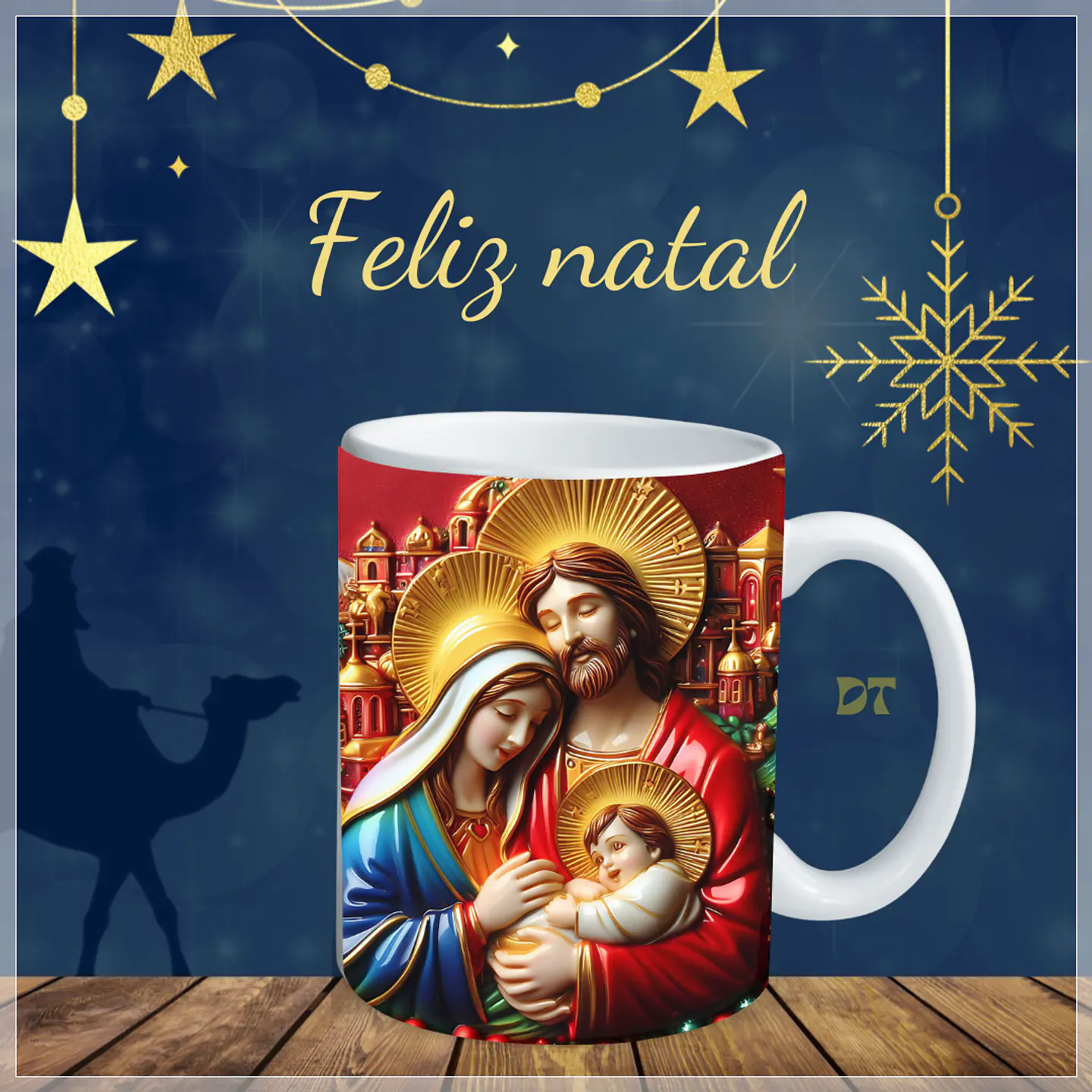 10 Artes para Caneca Presépio 3D Arquivo em Jpg 1