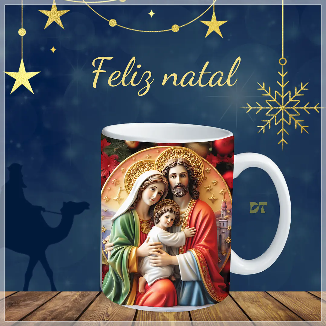 10 Artes para Caneca Presépio 3D Arquivo em Jpg 10