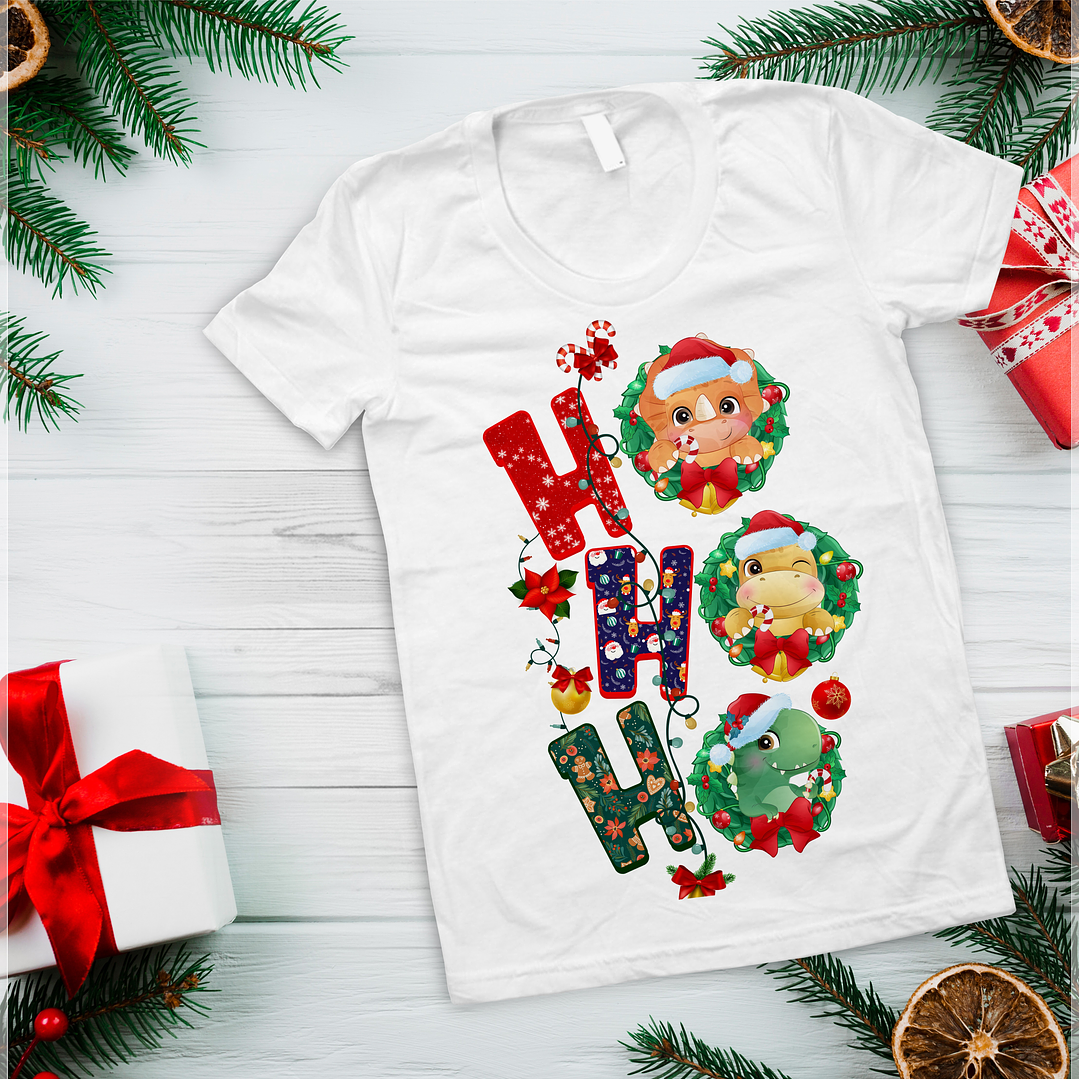 10 Artes para Camisa Ho Ho Ho Arquivo em Photoshop 1