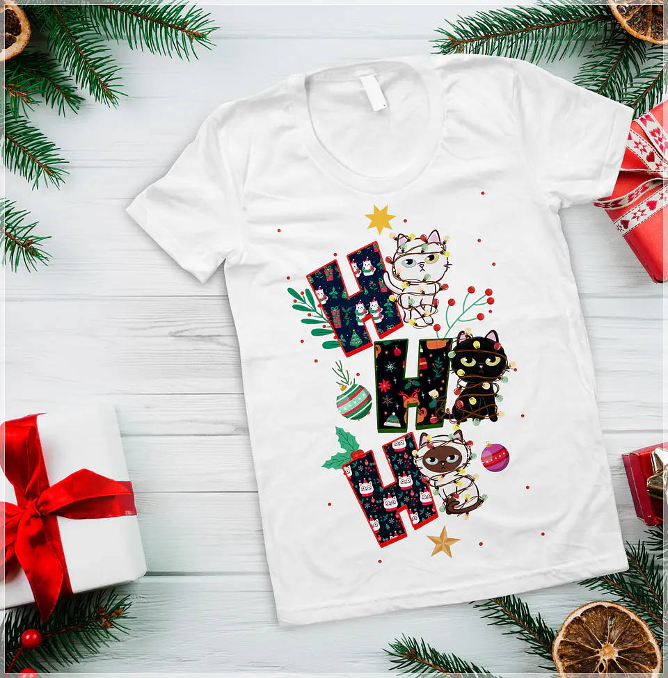 10 Artes para Camisa Ho Ho Ho Arquivo em Photoshop 2