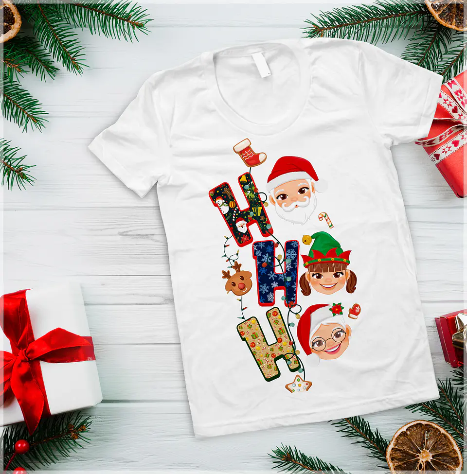 10 Artes para Camisa Ho Ho Ho Arquivo em Photoshop 3