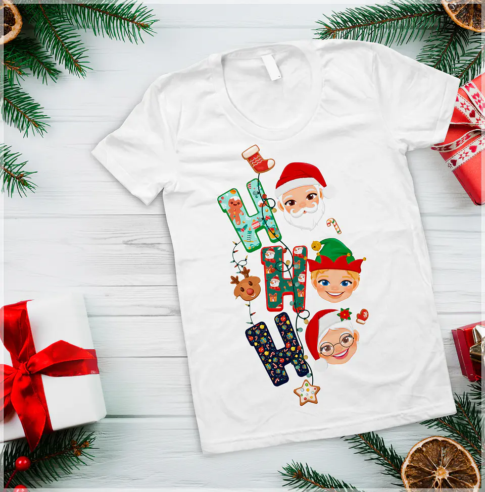 10 Artes para Camisa Ho Ho Ho Arquivo em Photoshop 4